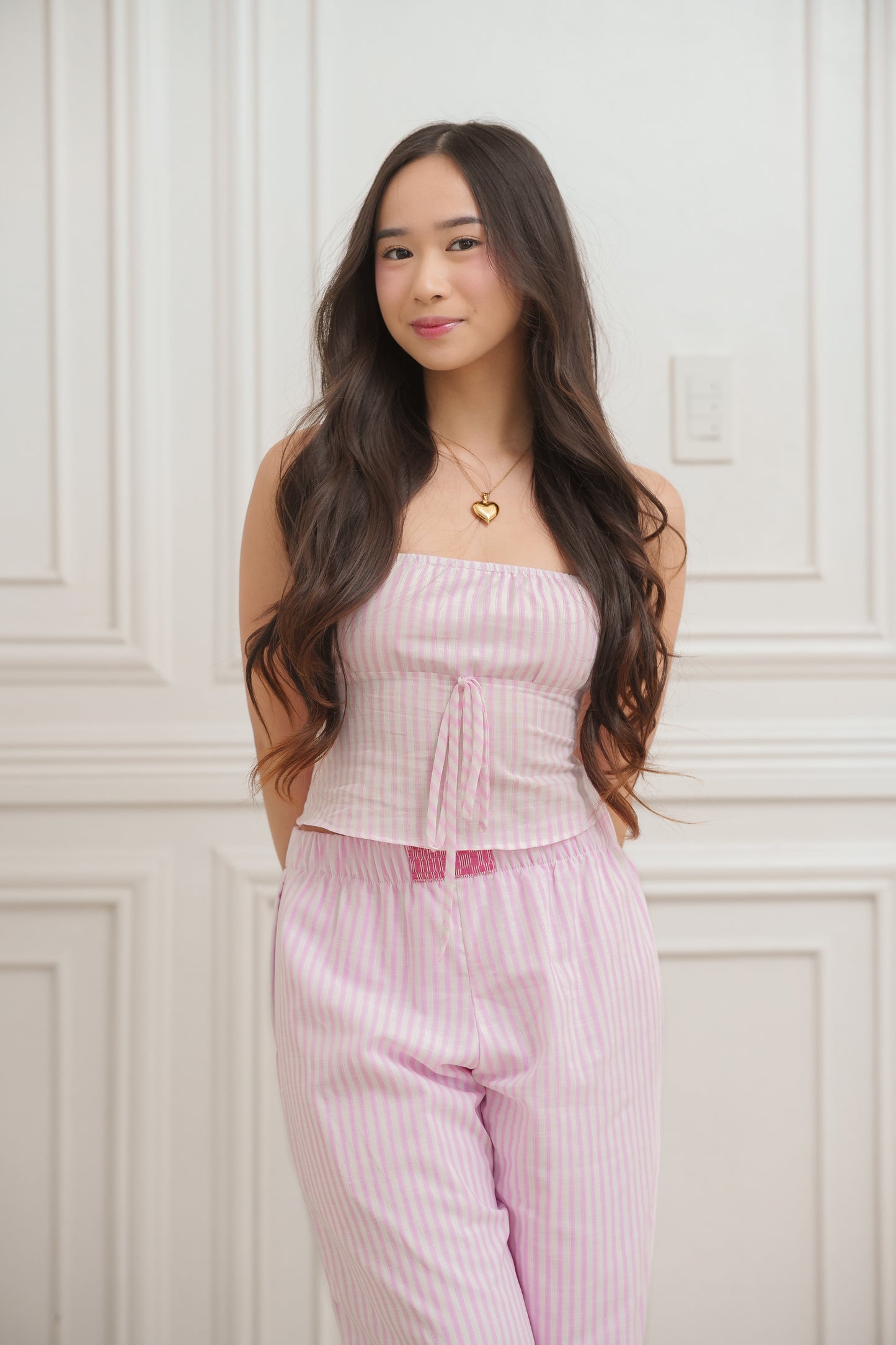 The Lounge Set in VS Pink Stripes (Limited Edition)