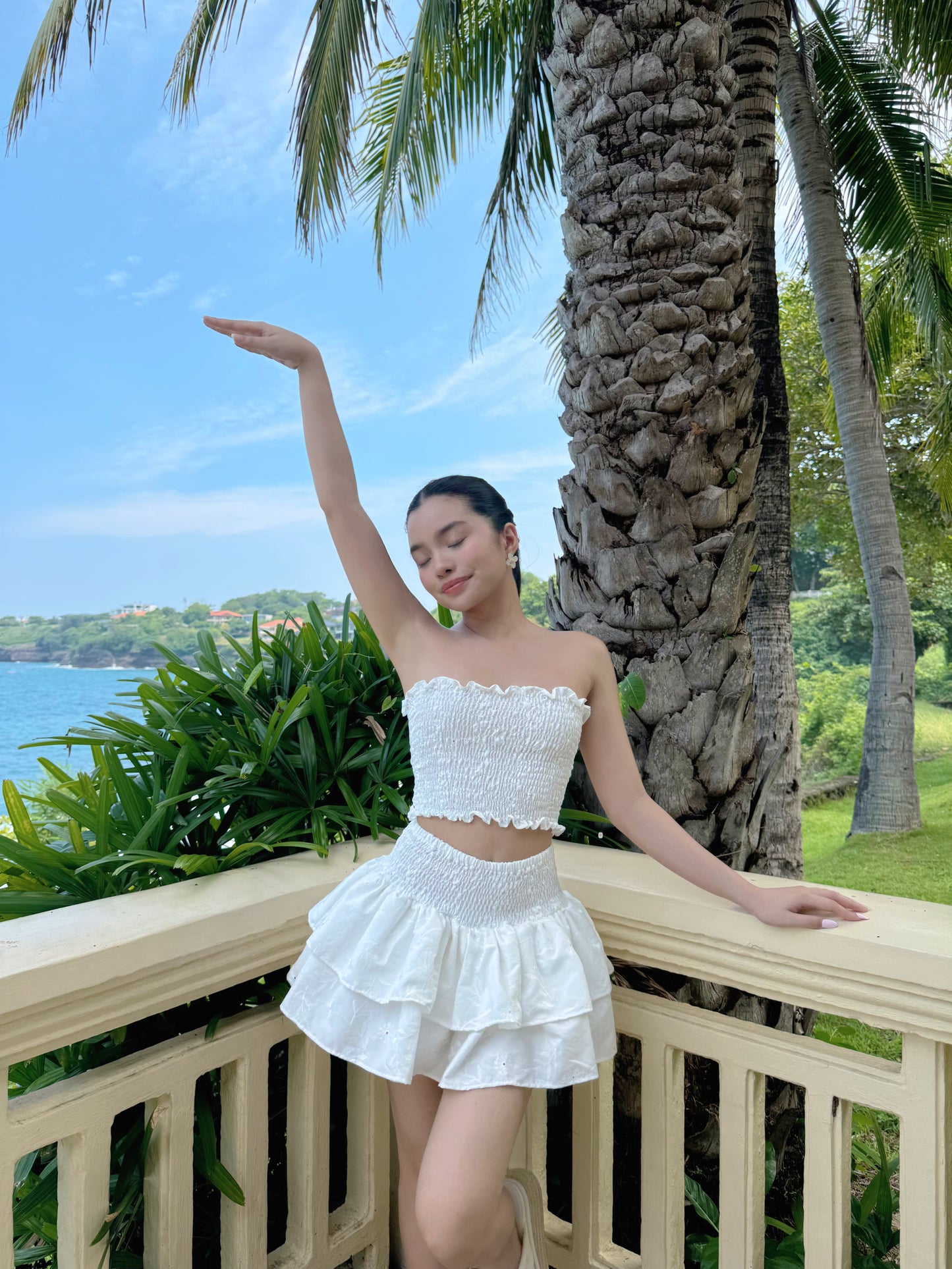 Kaia Set in Shell White