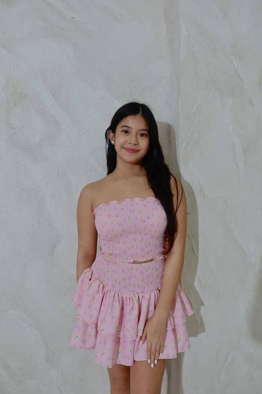 Kaia Set in Bloom in Pink