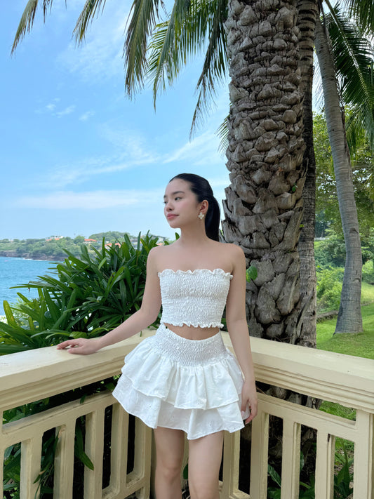 Kaia Set in Shell White